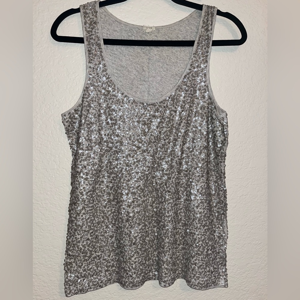 J. Crew sequins tank top